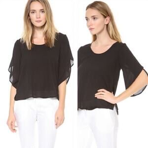 Diane Von Furstenburg Silk Petal Blouse sz 2